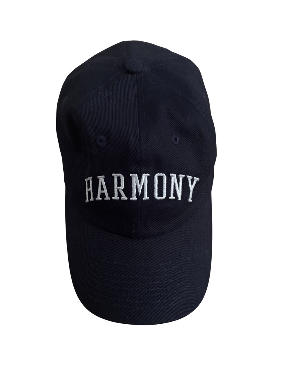 Sandro “Harmony” Navy Baseball Cap with White Embroidery
